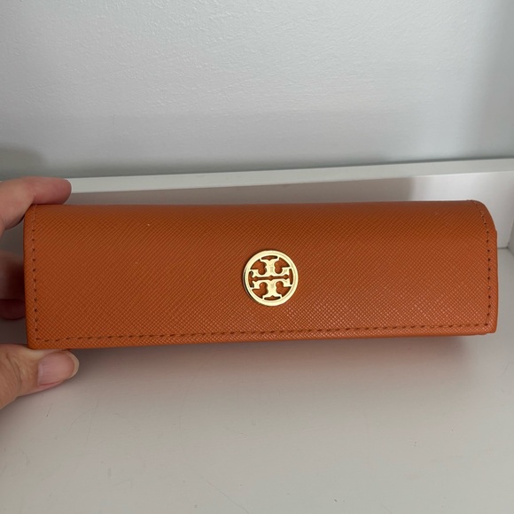 Tory Burch Other - 2/$15 Tory Burch Orange Eyewear Case with Gold Logo